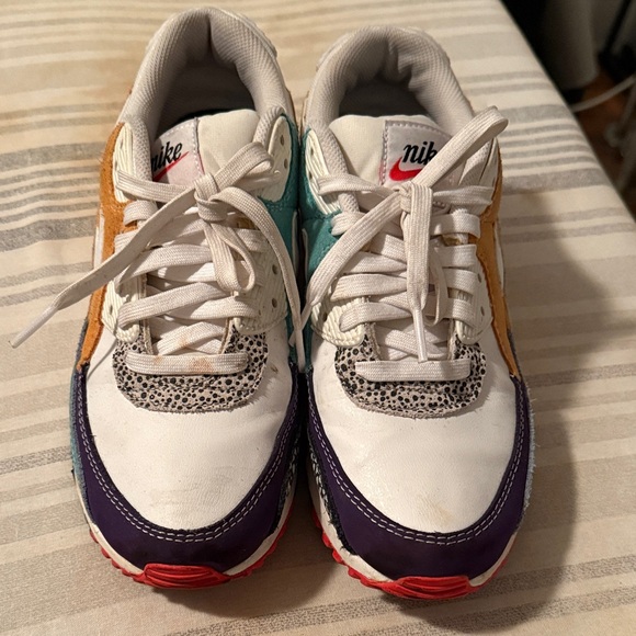 Women’s Nike Air Max 90 SE- Animal White -Size 9 - Picture 2 of 7